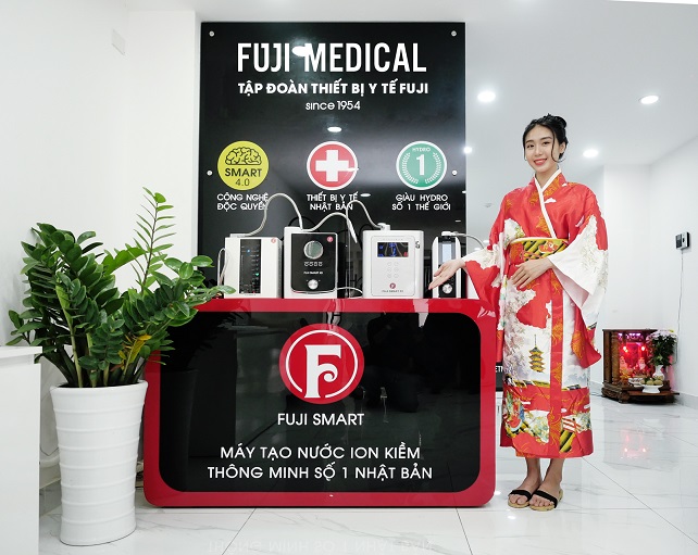 máy lọc nước ion kiềm giàu hydro thông minh Fuji Smart tại văn phòng Fuji Medical